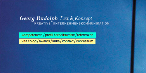 Georg Rudolph Werbetext München